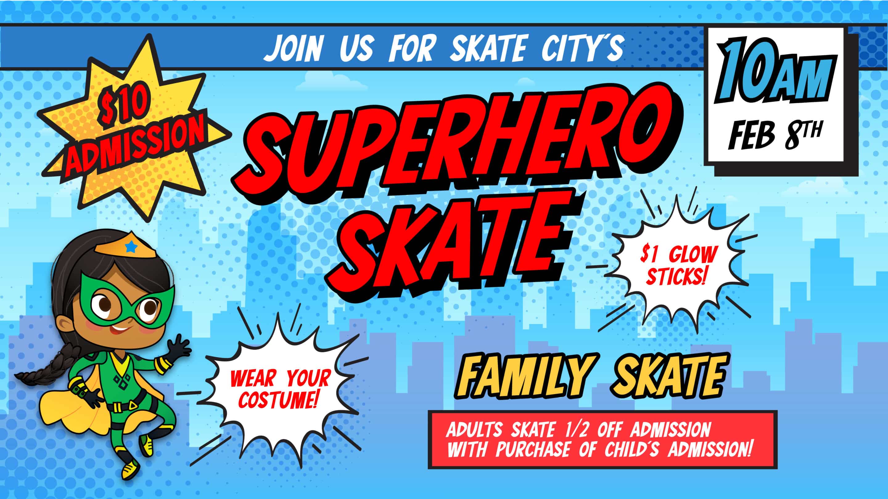 Superhero Skate 2025 TV Slide